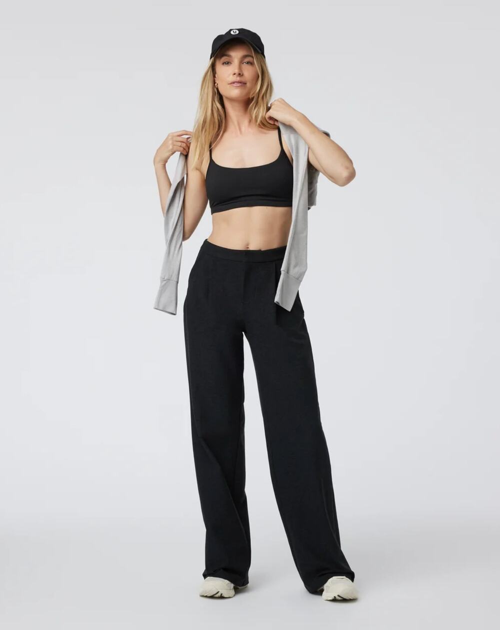 Vuori Women's Elevation Trouser Pant in Black Heather, Size XL